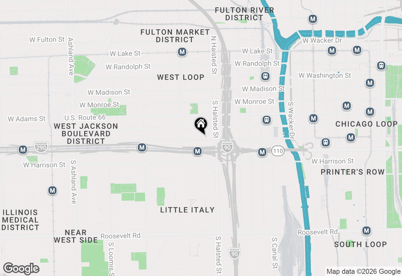 Map of 331 S Peoria Street #107, Chicago, IL 60607