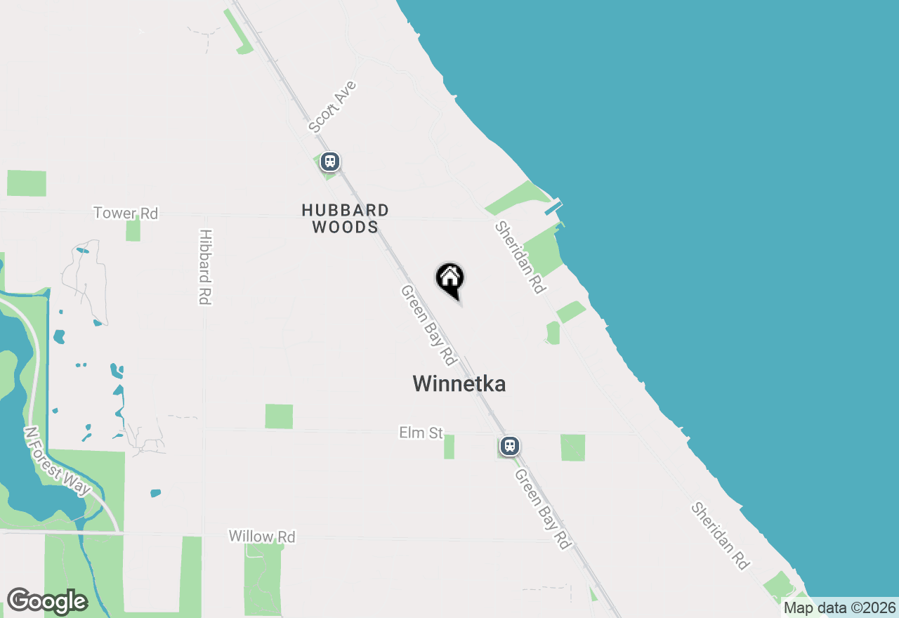 Map of 735 Foxdale Avenue, Winnetka, IL 60093