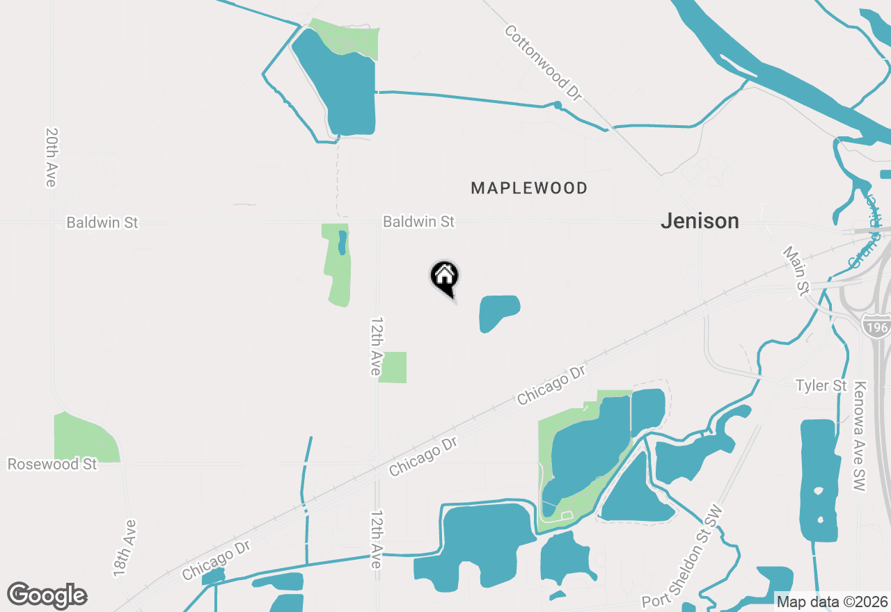 Map of 7391 Terrace Lane, Jenison, MI 49428
