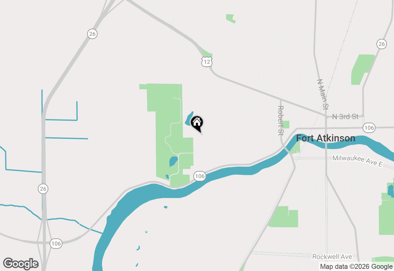 Map of 1221 W Sherman Ave, Fort Atkinson, WI 53538