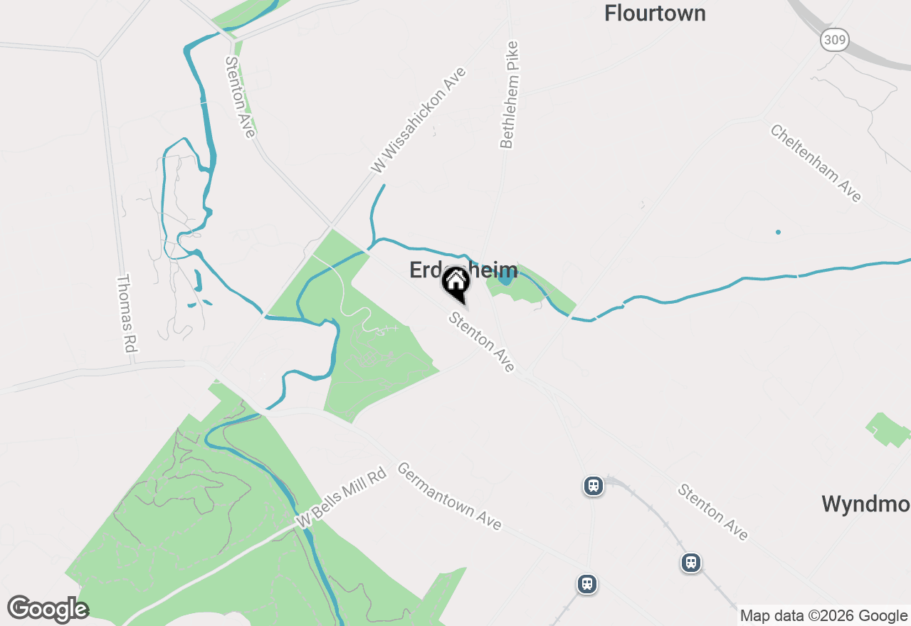 Map of 9343 Stenton Avenue, Glenside, PA 19038