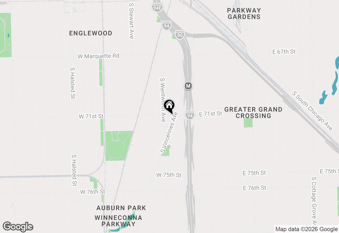 Map of 143 W 71st Street, Chicago, IL 60621