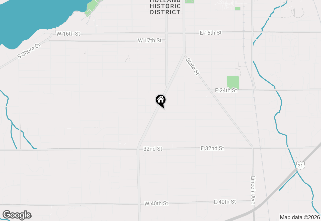 Map of 131 W 27th Street, Holland, MI 49423