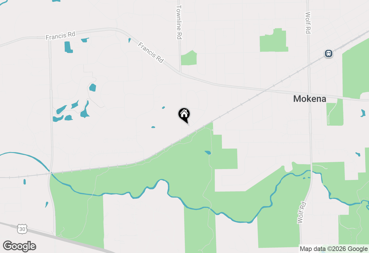 Map of 20228 Oakwood Drive, Mokena, IL 60448