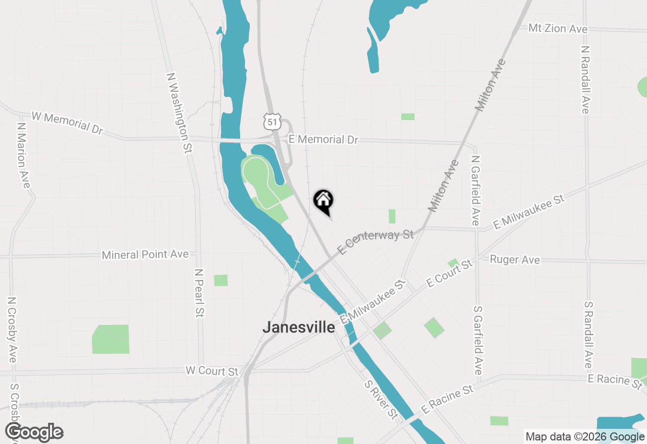 Map of 511 Harding St, Janesville, WI 53545