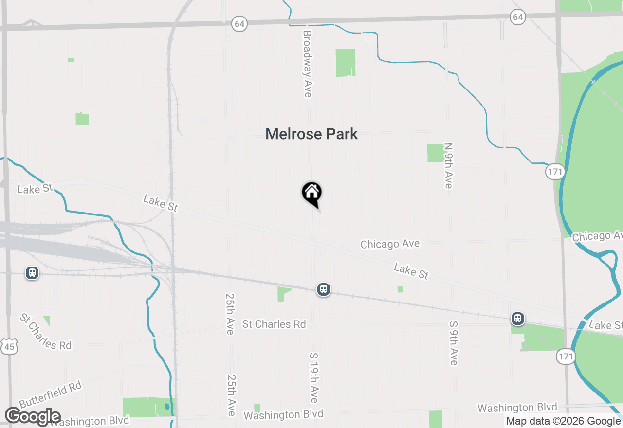 Map of 919 Broadway Street, Melrose Park, IL 60160