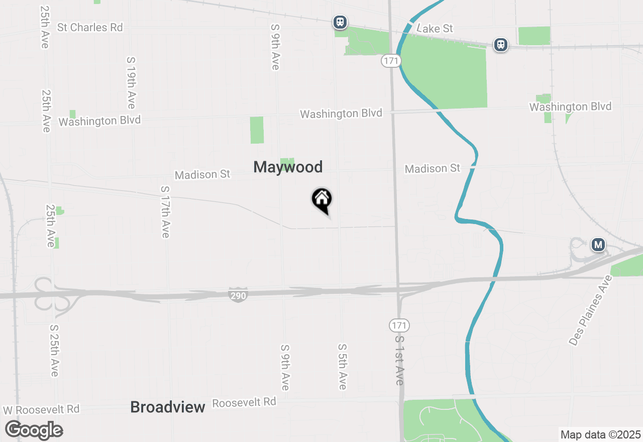 Map of 1306 S 6th Avenue, Maywood, IL 60153