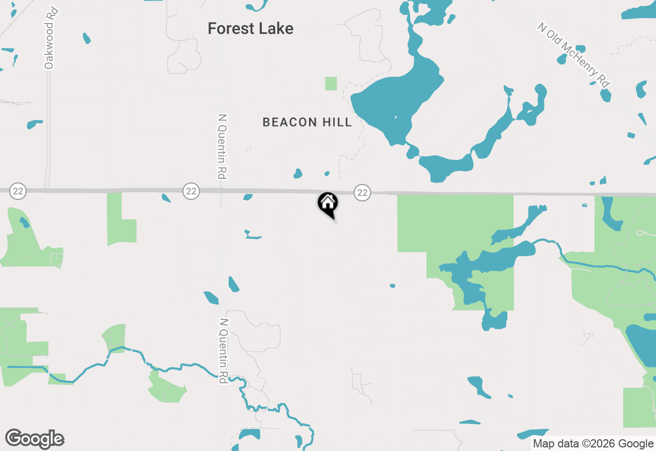 Map of 22844 N Ridgewood Lane, Kildeer, IL 60047