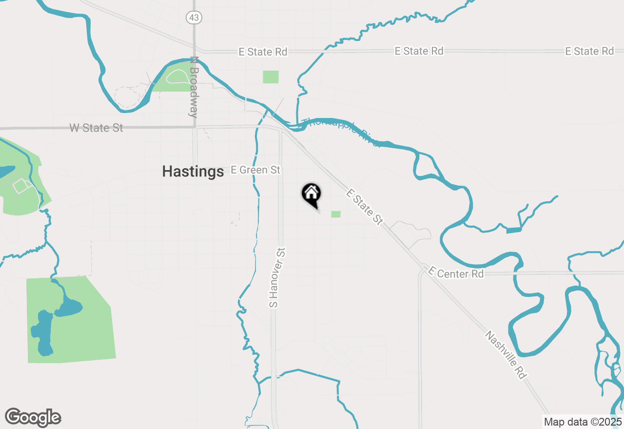 Map of 536 E Bond Street, Hastings, MI 49058