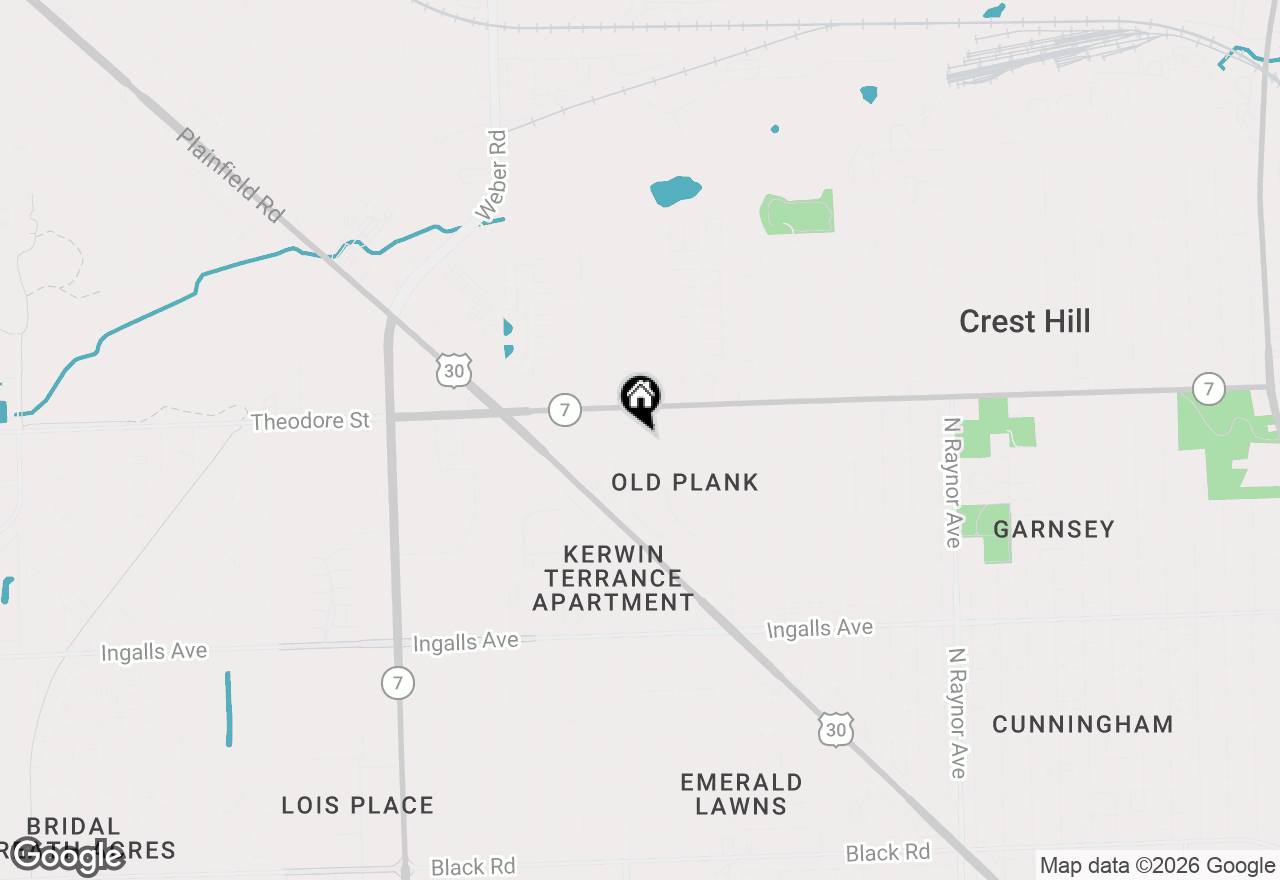 Map of 1306 Boston Avenue, Joliet, IL 60435