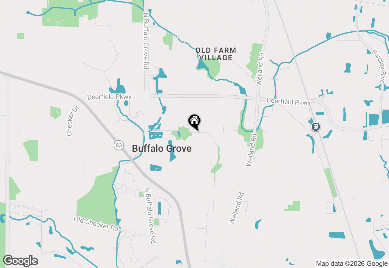 Map of 814 Dunhill Drive, Buffalo Grove, IL 60089