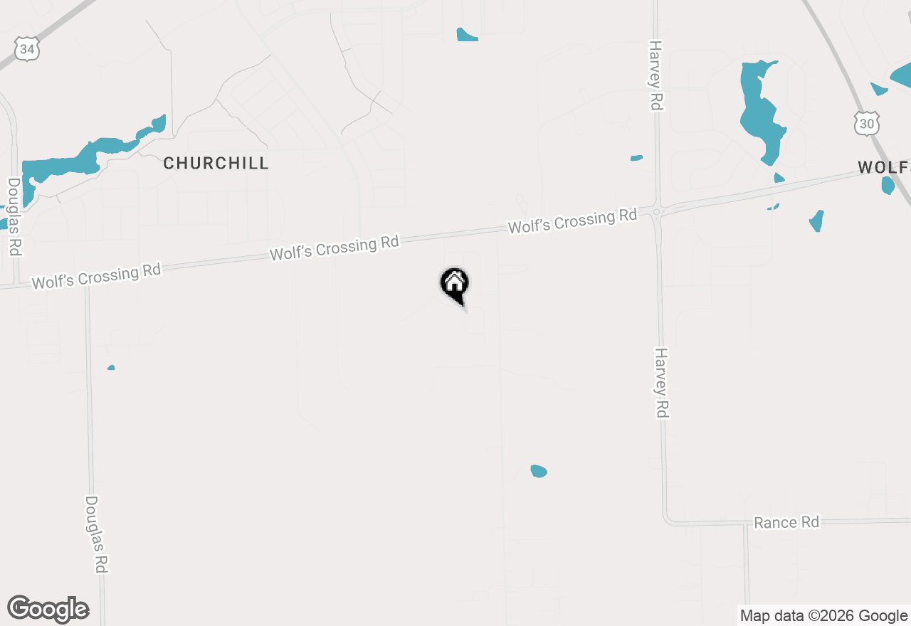 Map of 2424 Semillon Street, Oswego, IL 60543