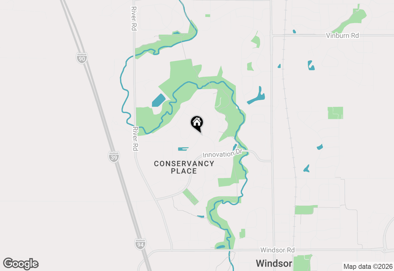 Map of 7710 Larkspur Lane, Deforest, WI 53532