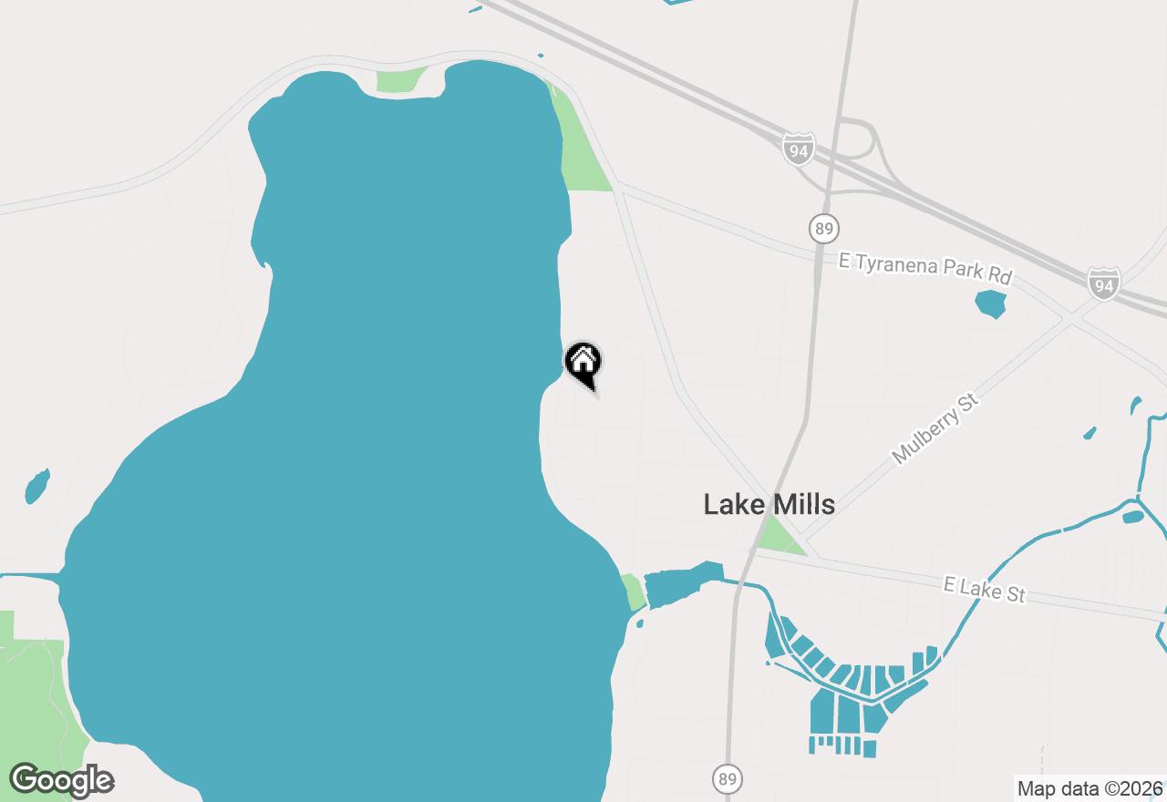 Map of 524 Griffith St, Lake Mills, WI 53551