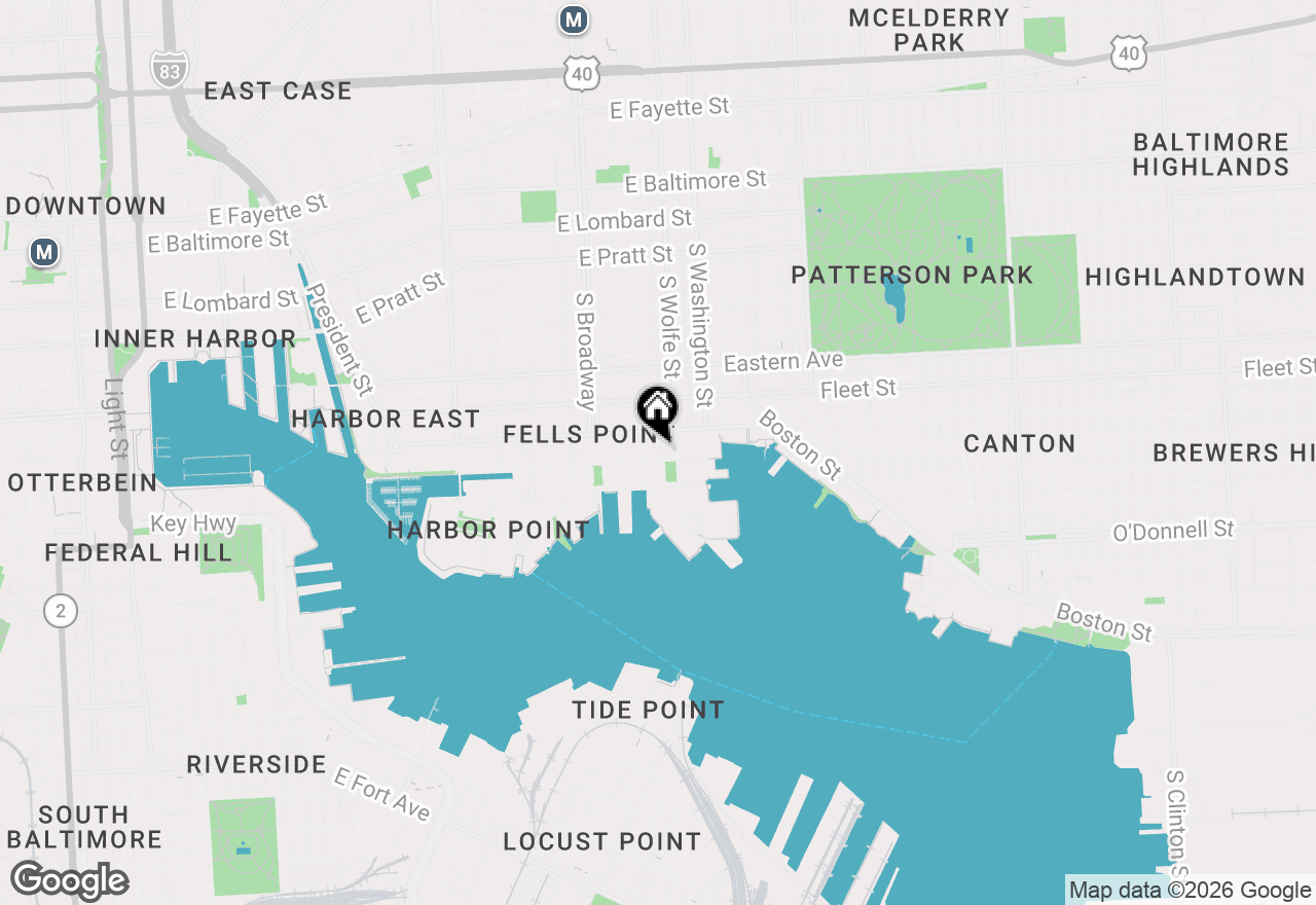 Map of 728 S Durham Street, Baltimore, MD 21231