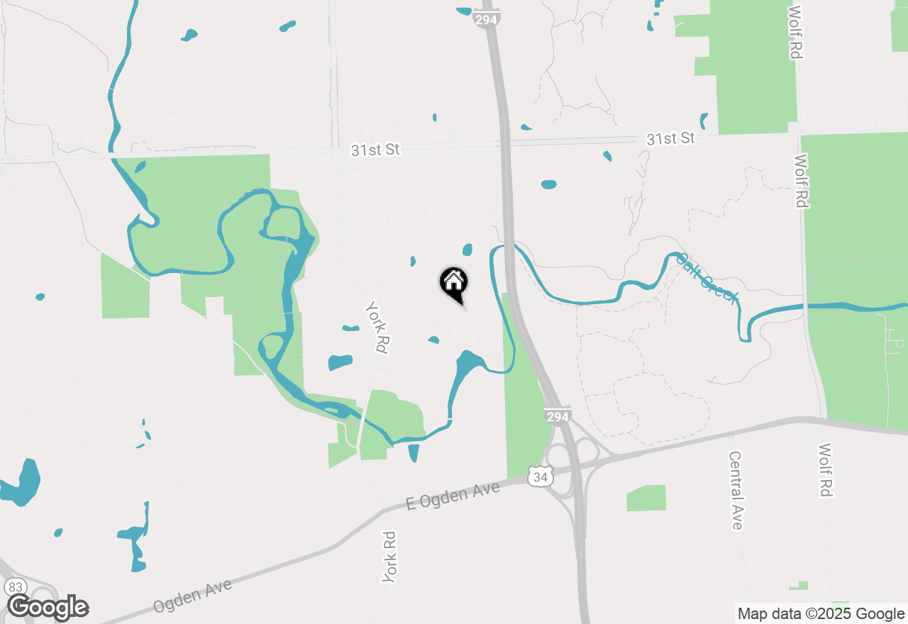 Map of 1401 Burr Oak Road #106C, Hinsdale, IL 60521