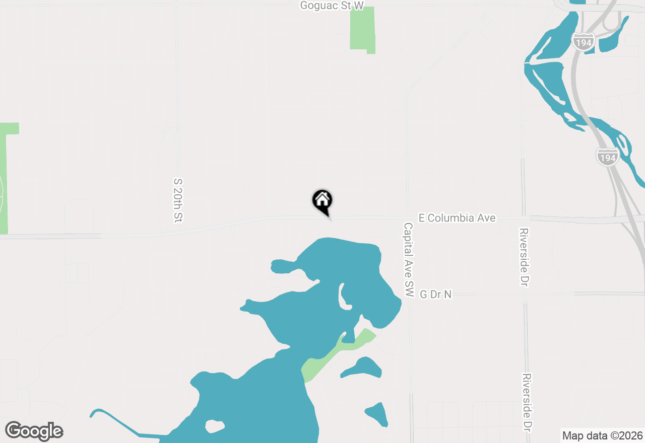 Map of 439 W Columbia Avenue, Battle Creek, MI 49015