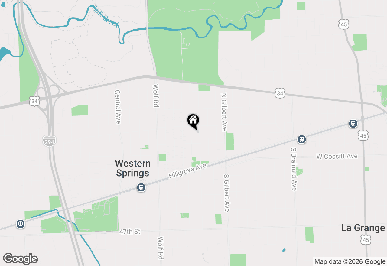 Map of 4117 Ellington Avenue, Western Springs, IL 60558