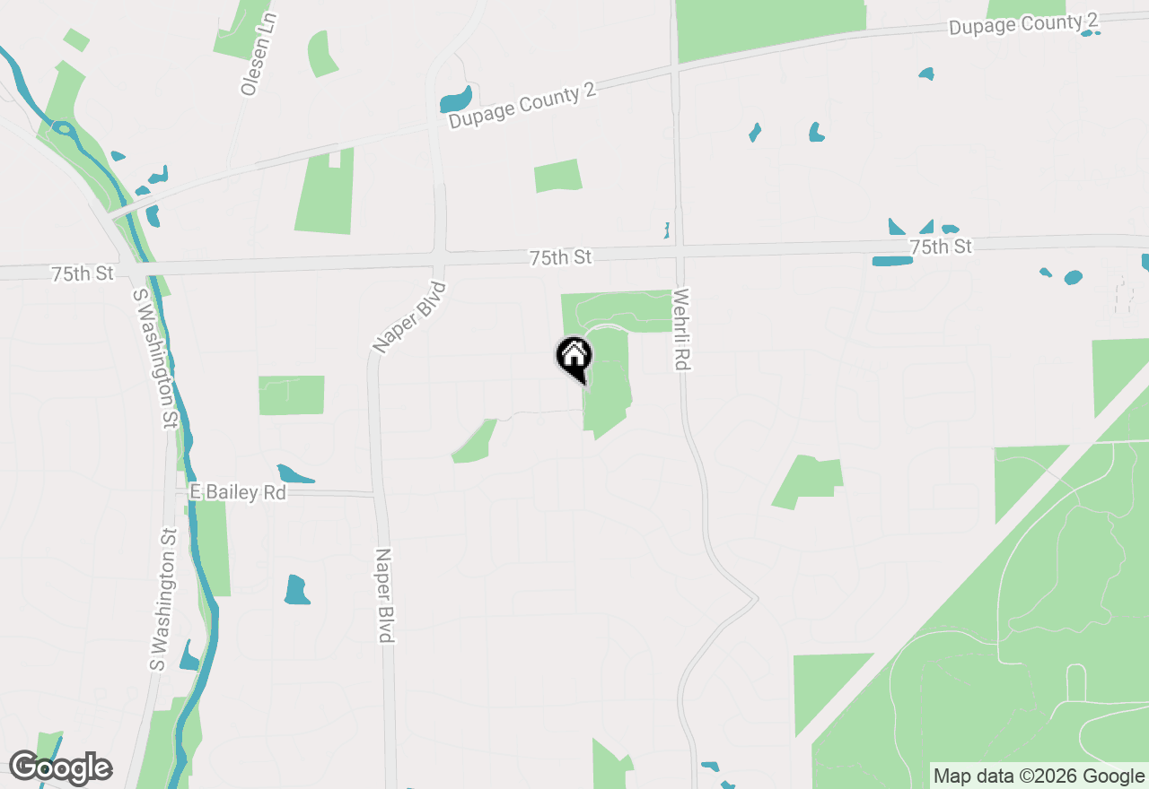 Map of 1510 Fender Road, Naperville, IL 60565