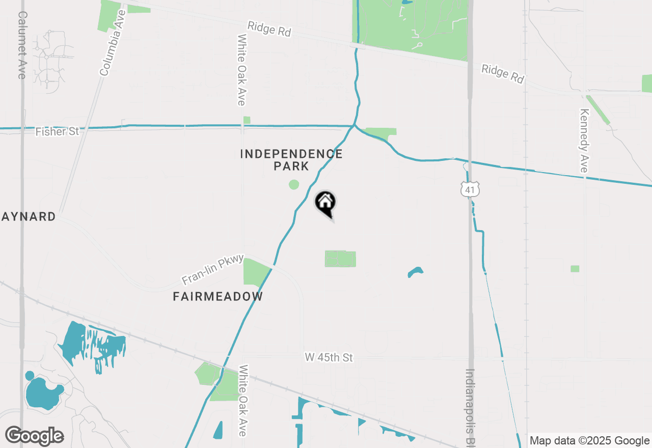 Map of 1844 Tulip Lane, Munster, IN 46321