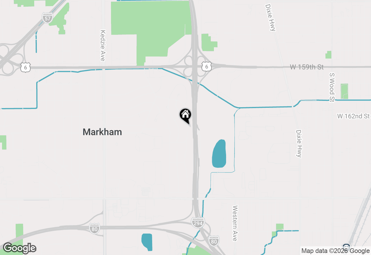 Map of 16242 Oxford Drive, Markham, IL 60428