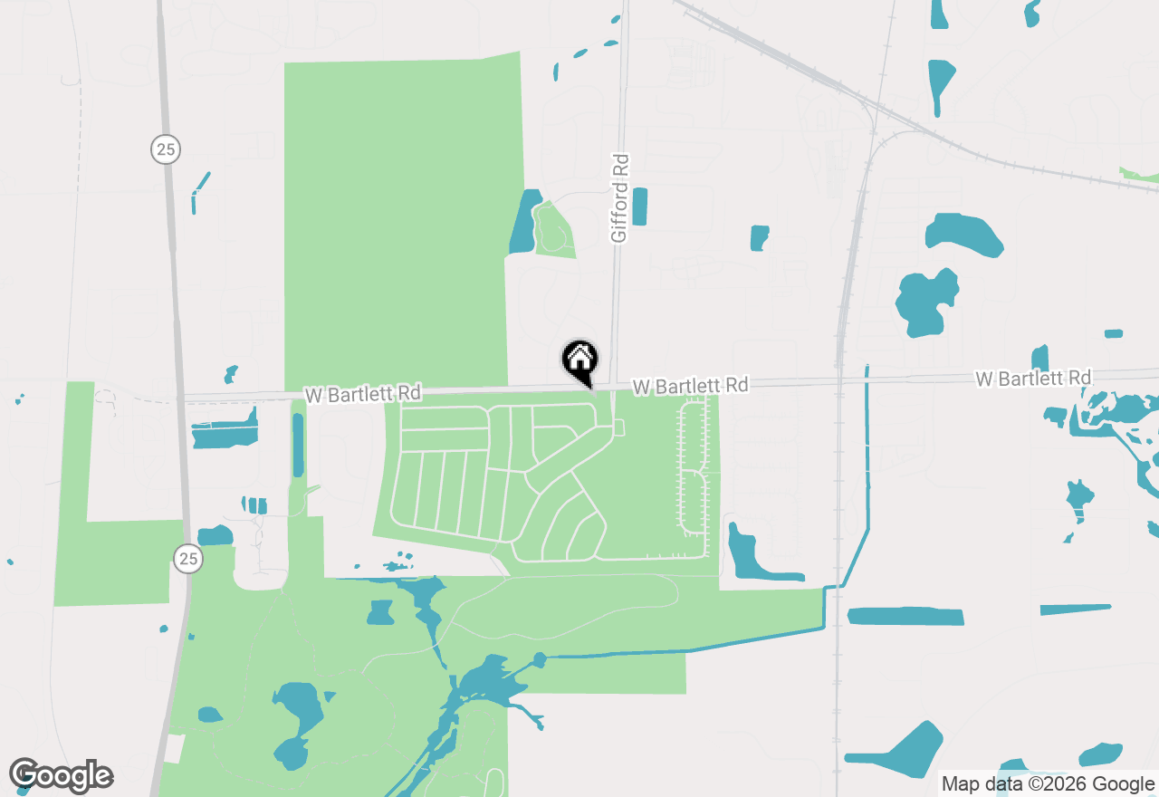 Map of 1944 Woodhaven Drive, Bartlett, IL 60103