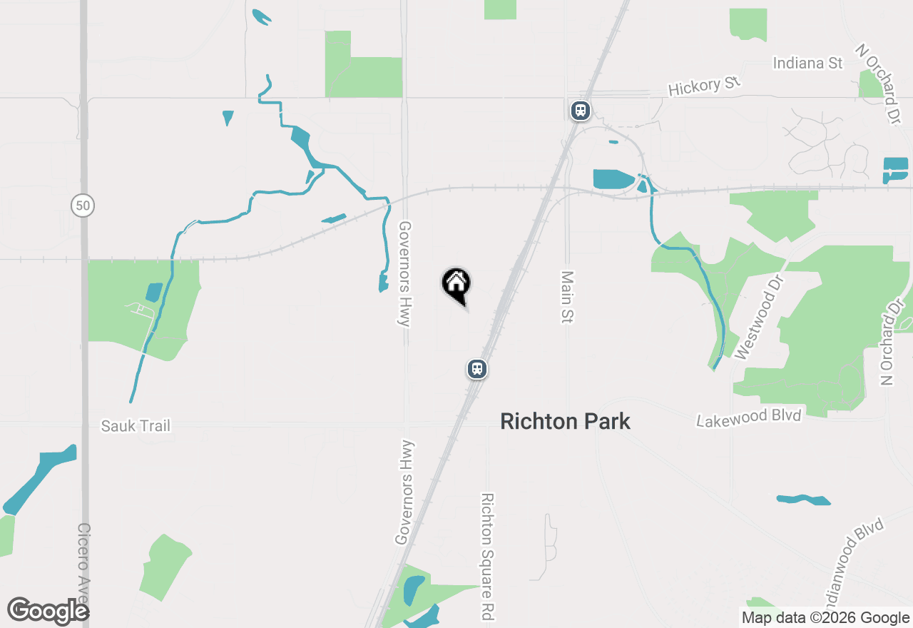 Map of 2033 Lioncrest Drive, Richton Park, IL 60471