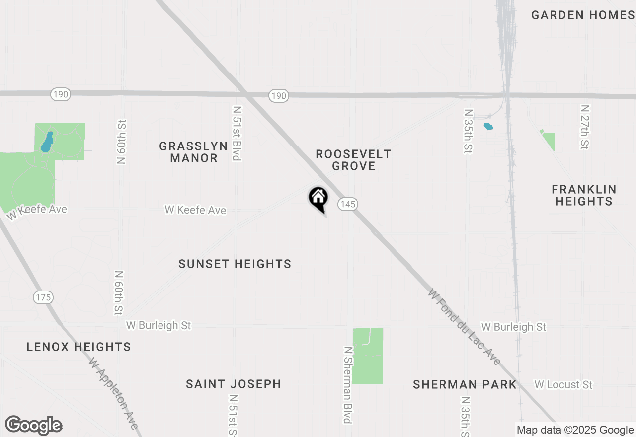 Map of 3443 N 45th St, Milwaukee, WI 53216