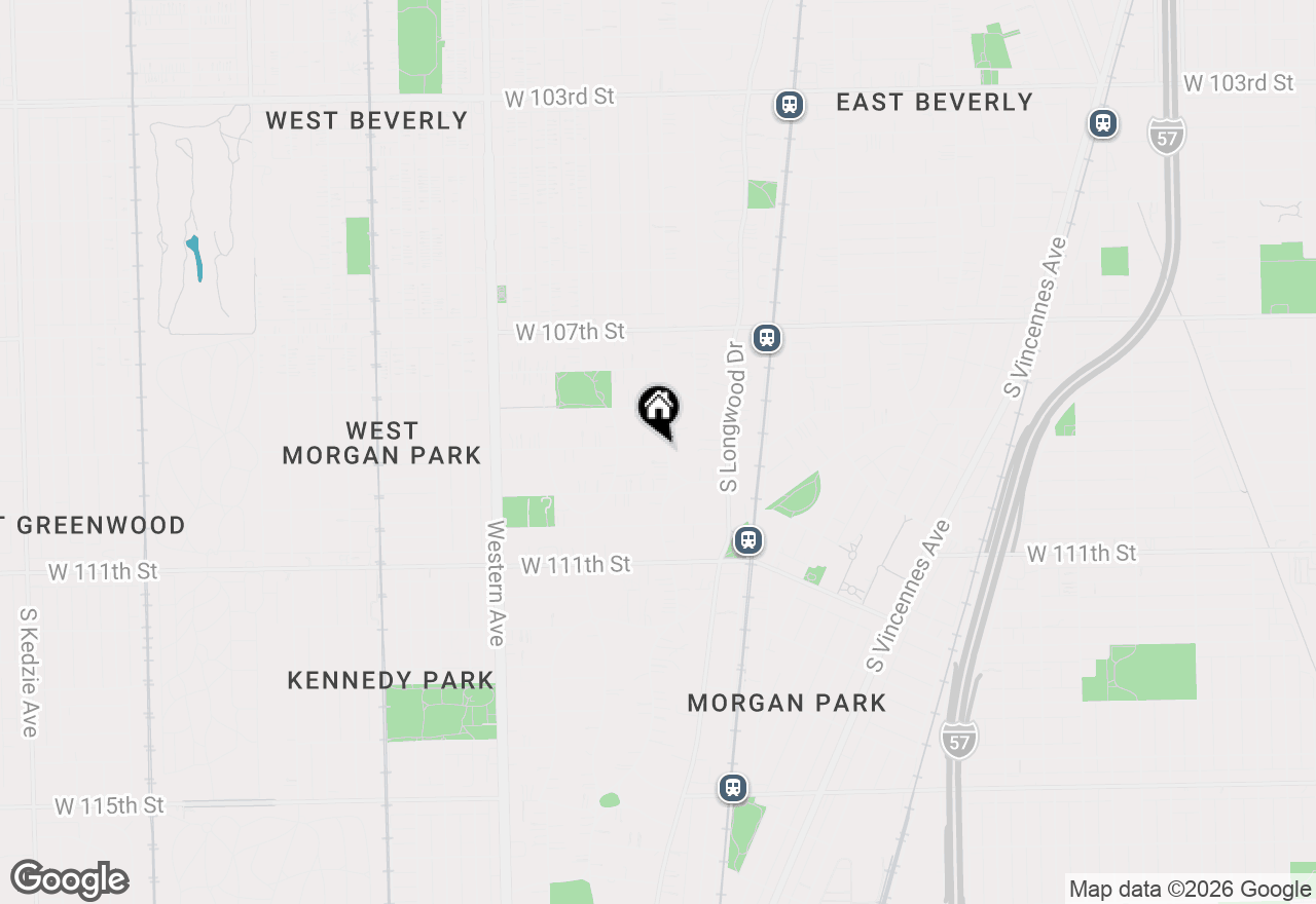 Map of 10902 S Hoyne Avenue, Chicago, IL 60643