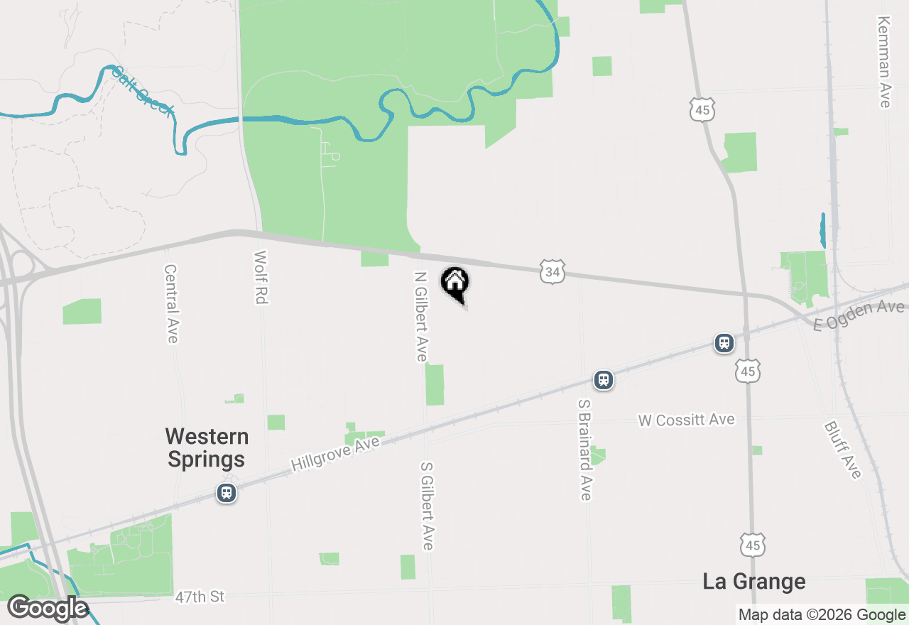 Map of (Address confidential), La Grange, Illinois 60525