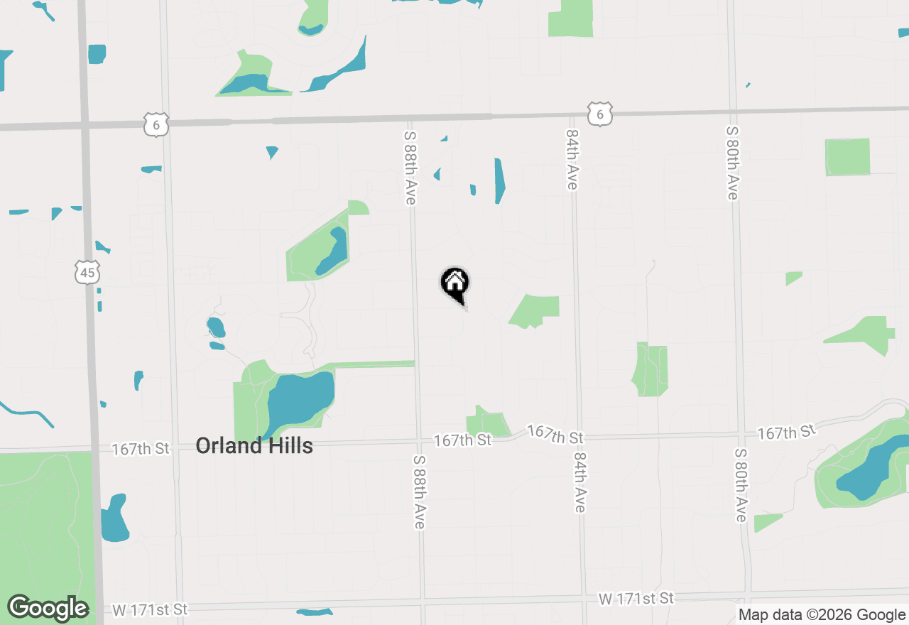 Map of 16400 Sherwood Drive, Orland Park, IL 60462