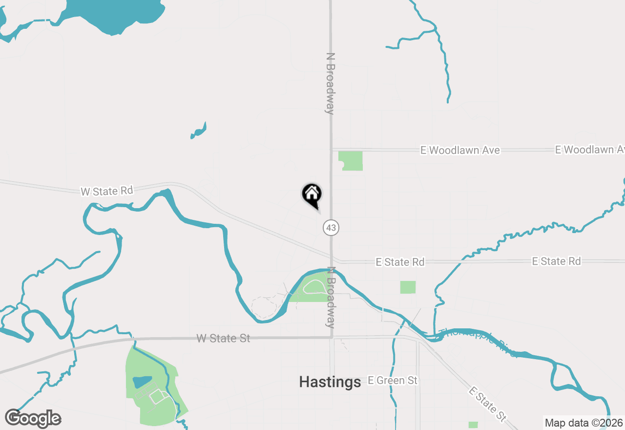 Map of 908 N Taffee Drive, Hastings, MI 49058