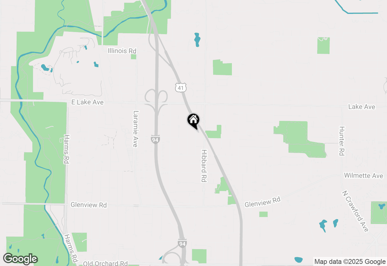 Map of 711 Lacrosse Avenue, Wilmette, IL 60091