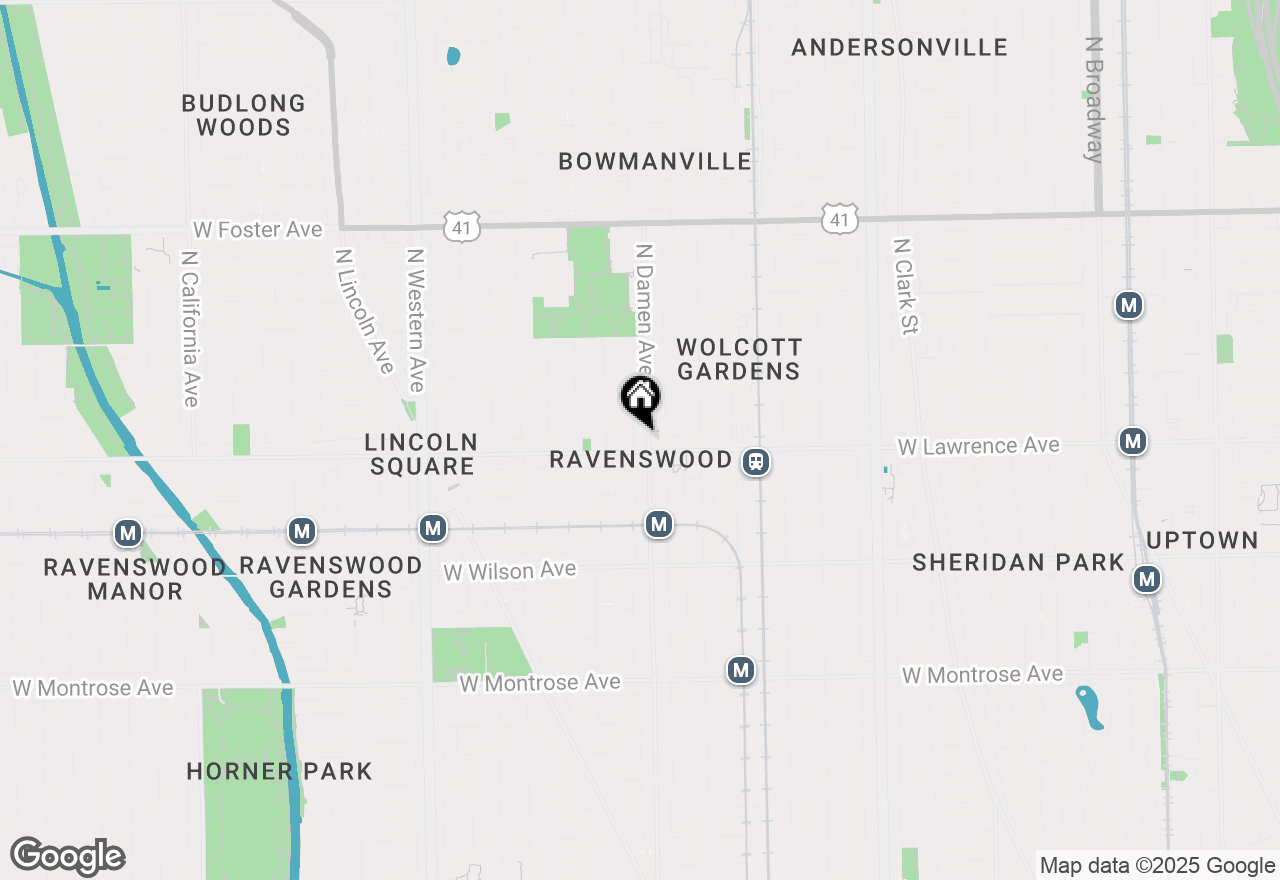 Map of 4814 N Damen Avenue #209, Chicago, IL 60625