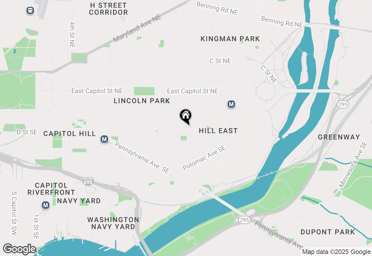 Map of 257 15th Street Se #D, Washington, DC 20003