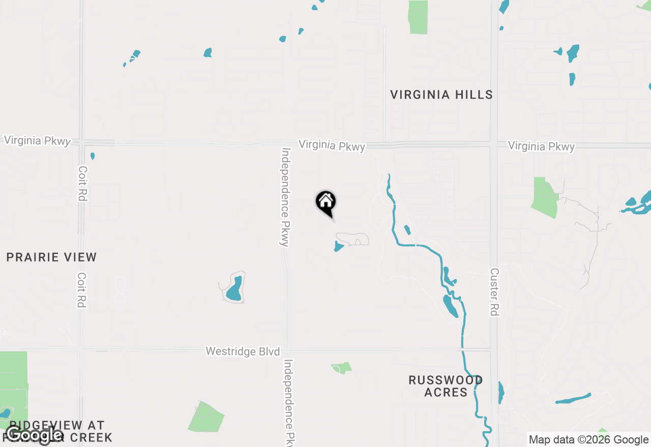 Map of 633 Rose Garden Dr, Mckinney, TX 75072