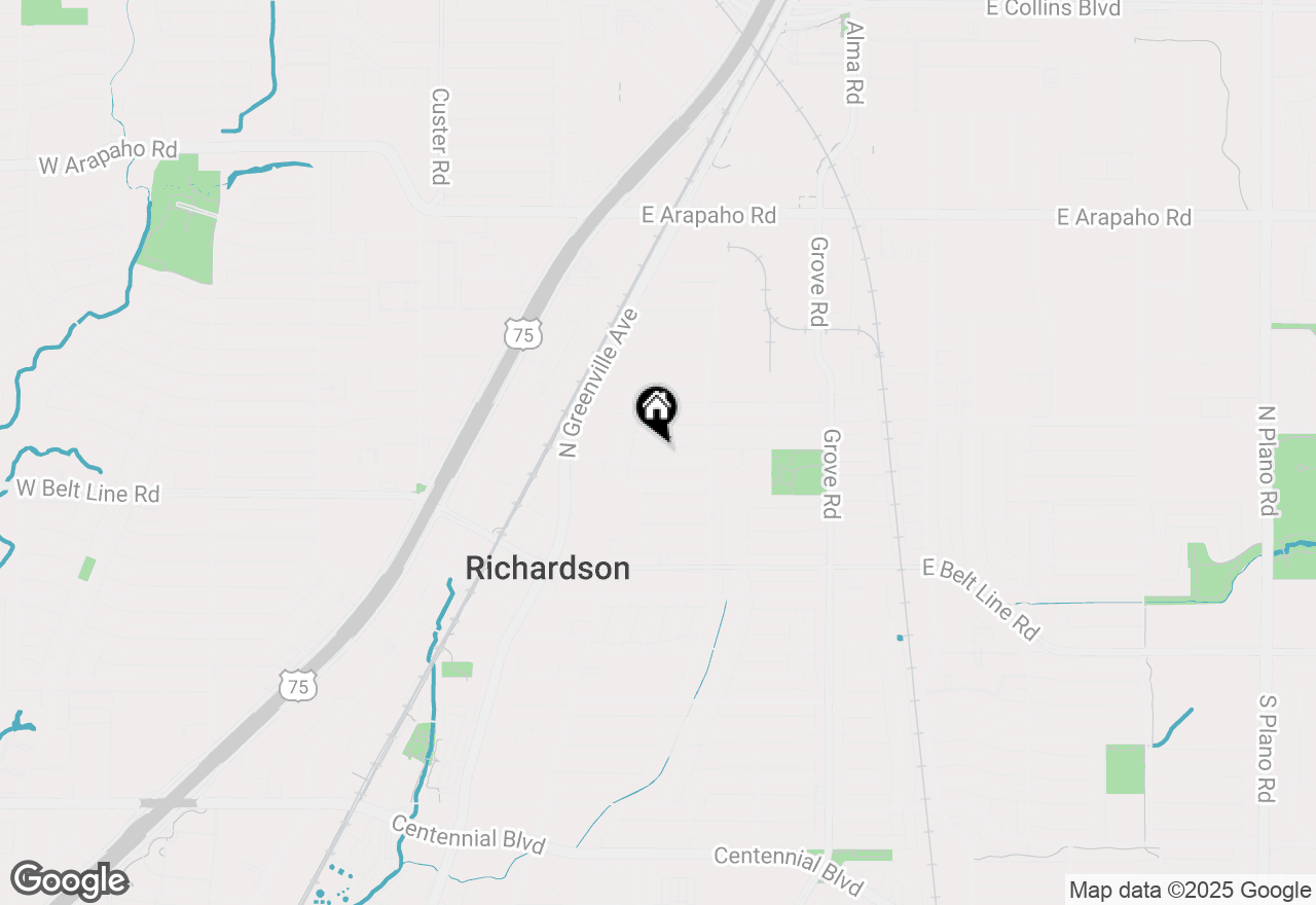 Map of 419 Terrace Drive, Richardson, TX 75081