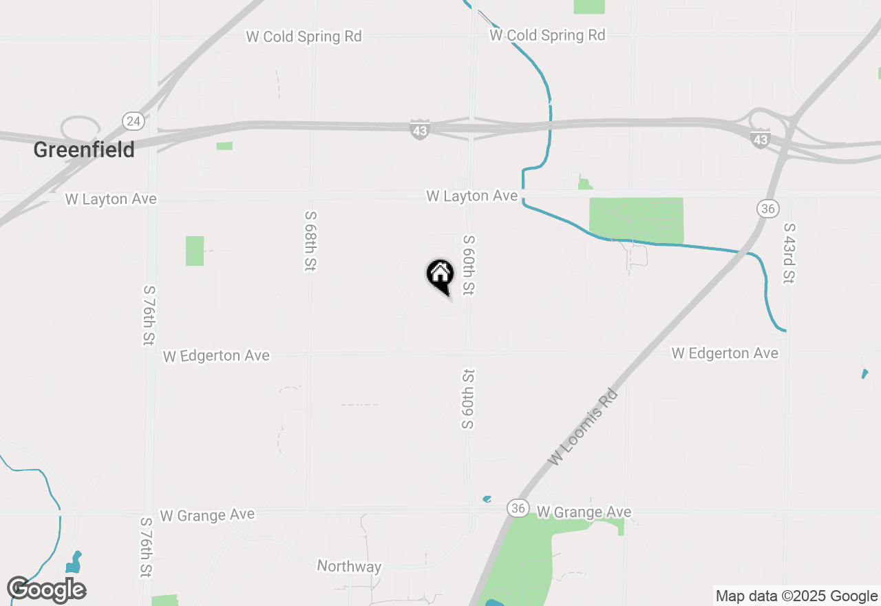 Map of 6100 W Stonehedge Dr #105, Greenfield, WI 53220