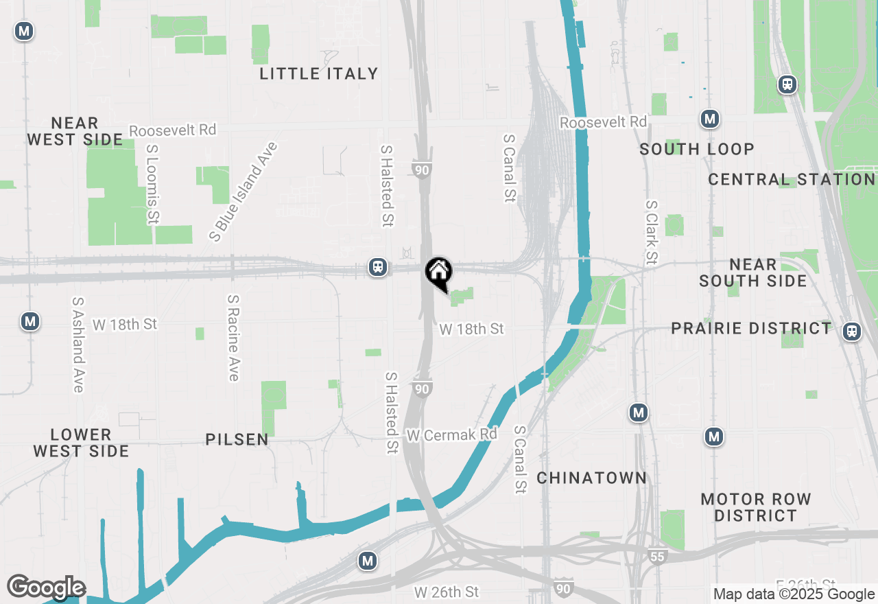 Map of 1707 S Ruble Street #2S, Chicago, IL 60616