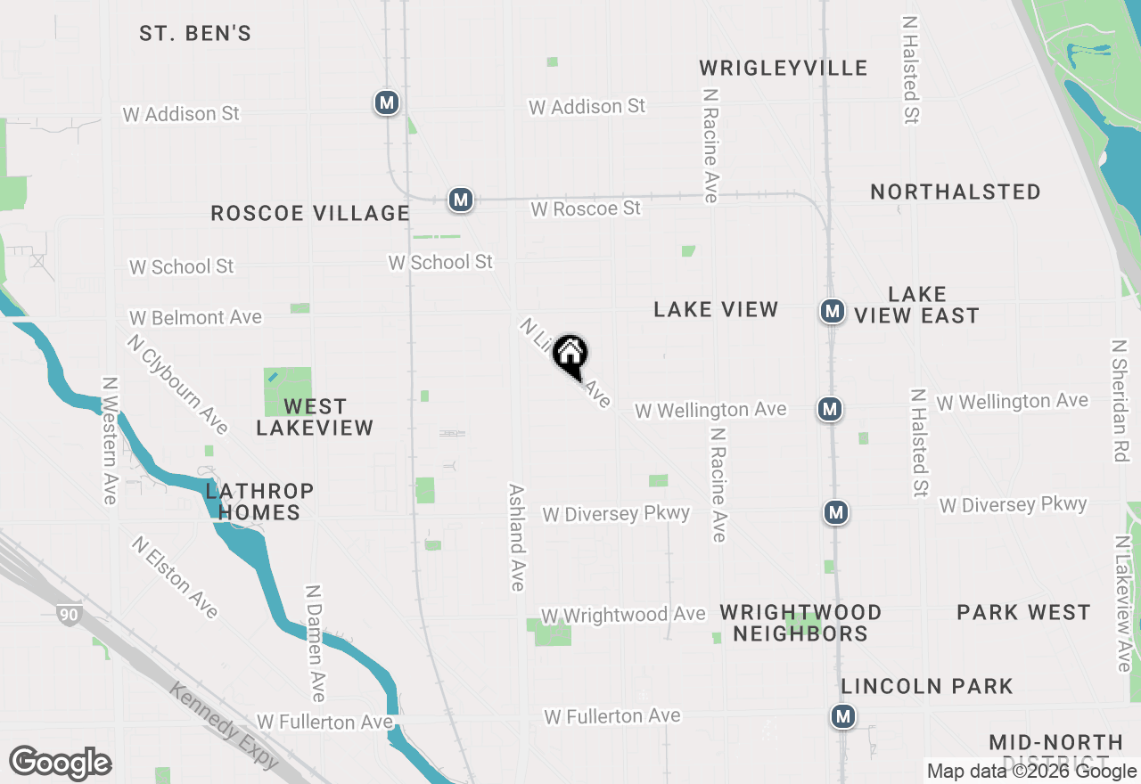 Map of 3027 N Greenview Avenue, Chicago, IL 60657