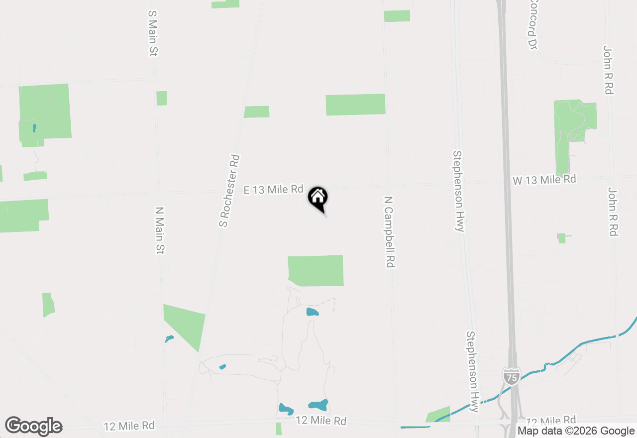 Map of 3034 Ferris Avenue, Royal Oak, MI 48073