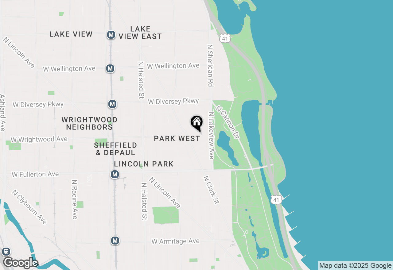 Map of 456 W Deming Place #2W, Chicago, IL 60614