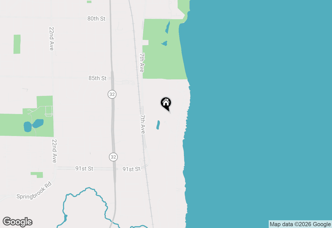 Map of 8743 3rd Ave, Pleasant Prairie, WI 53158