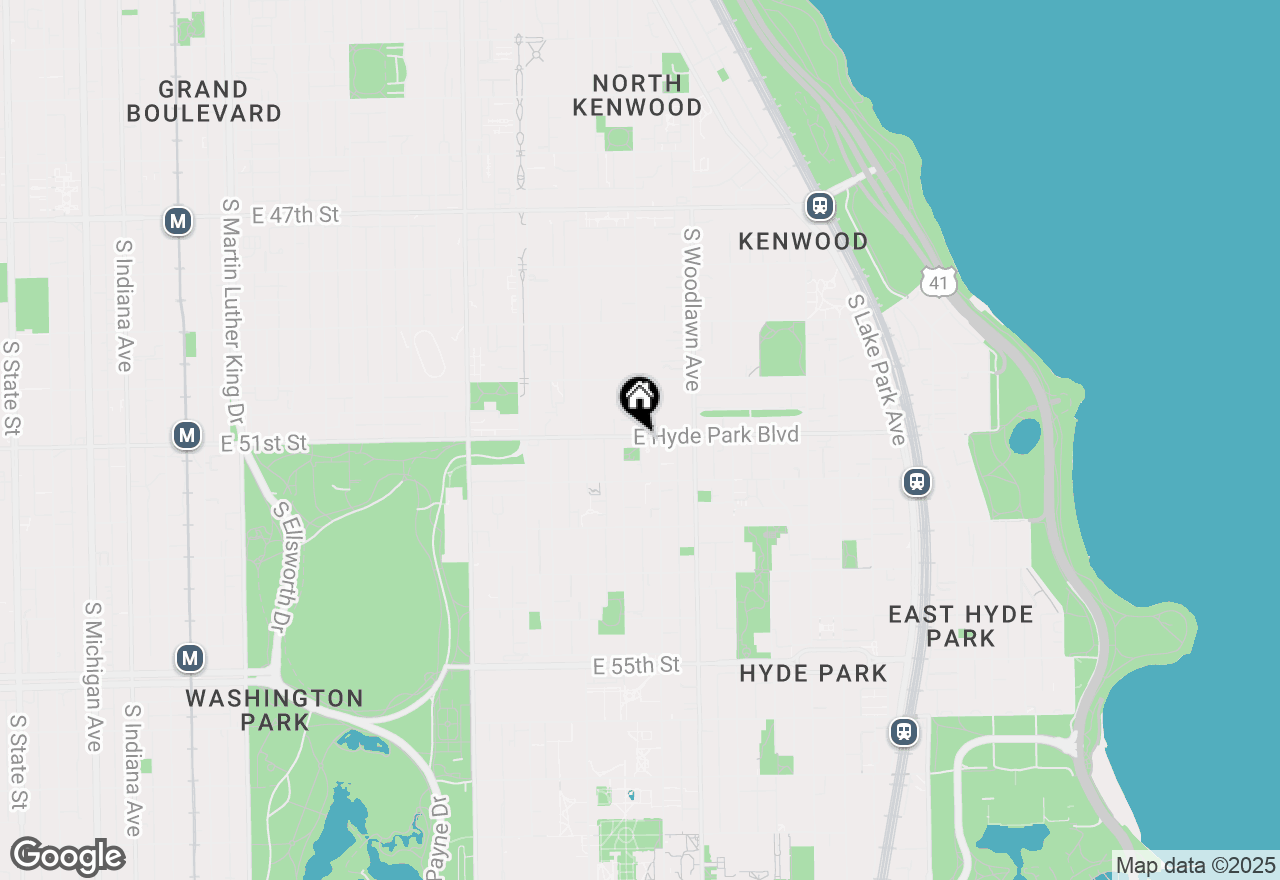 Map of 1059 E Hyde Park Boulevard #1, Chicago, IL 60615