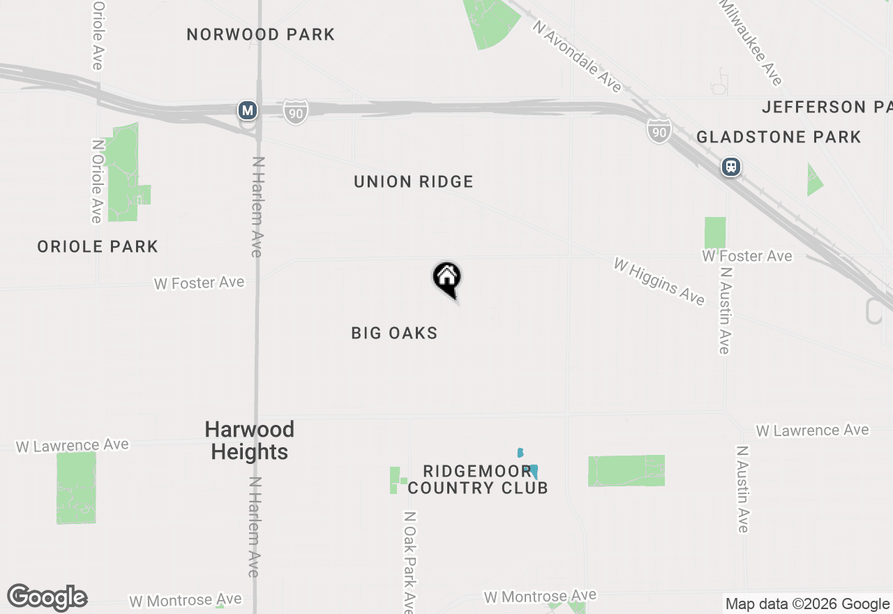 Map of 5046 N Rutherford Avenue, Chicago, IL 60656