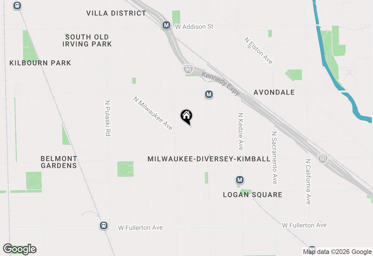 Map of 2934 N Gresham Avenue, Chicago, IL 60618