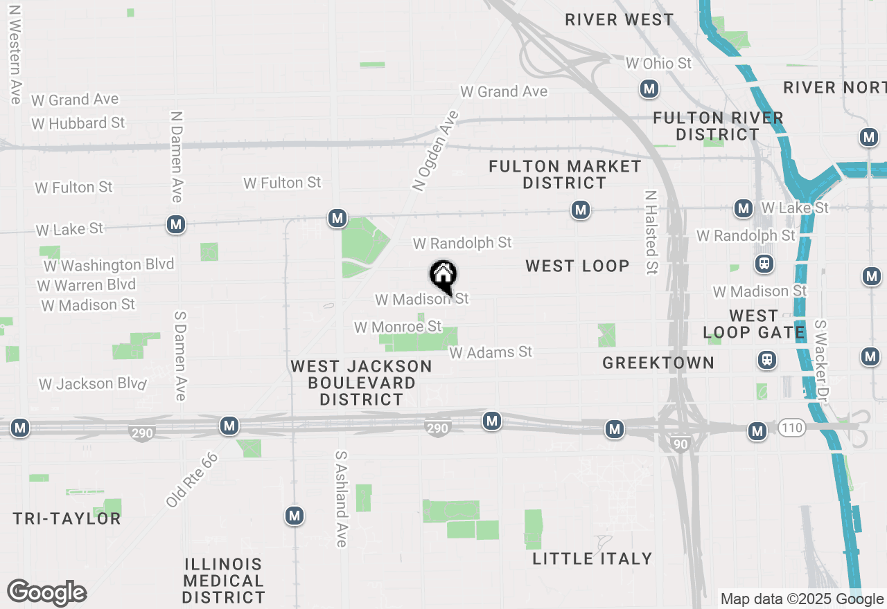 Map of 1301 W Madison Street #414, Chicago, IL 60607
