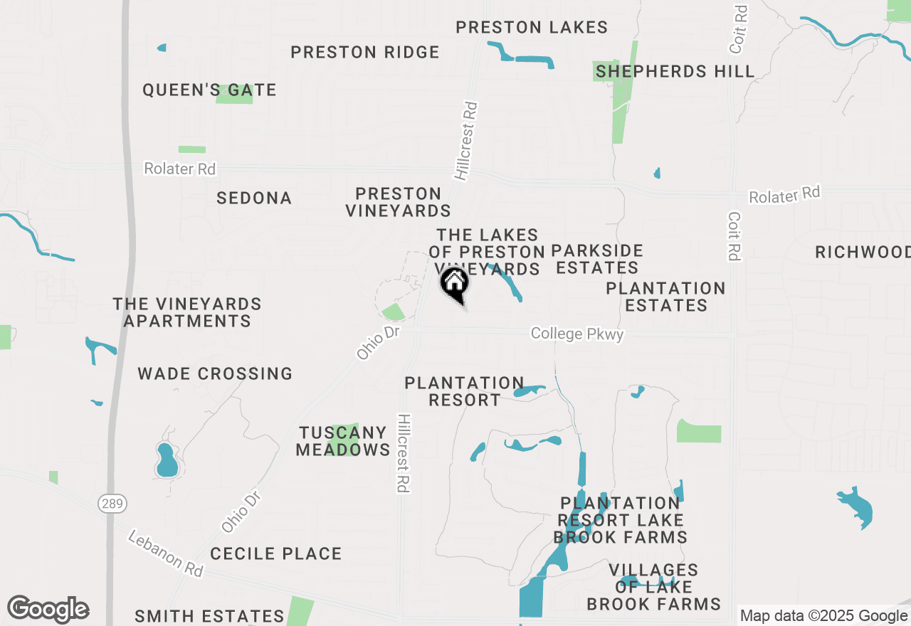 Map of 6439 Chester Drive, Frisco, TX 75035