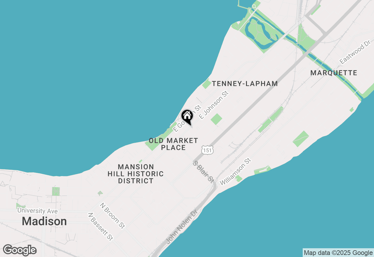 Map of 702 E Johnson Street, Madison, WI 53703
