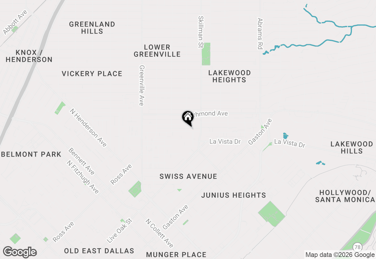 Map of 6003 Oram Street #104, Dallas, TX 75206
